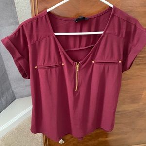 Burgundy Blouse